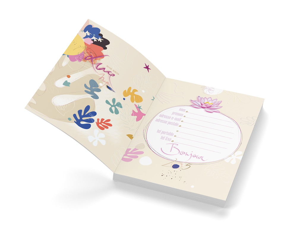 AG 007 - Agenda 2025 Mon Amie Luce "Il y a des fleurs partout pour qui veut bien les voir"