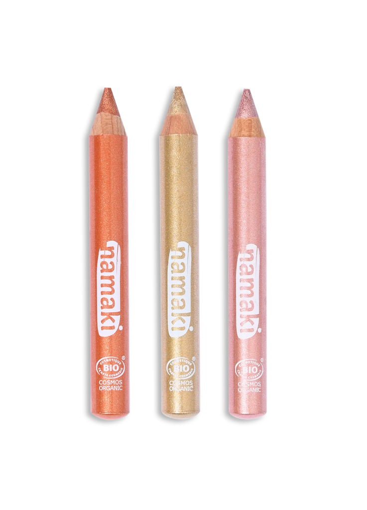Kit 3 crayons de maquillage pailletés Jour 