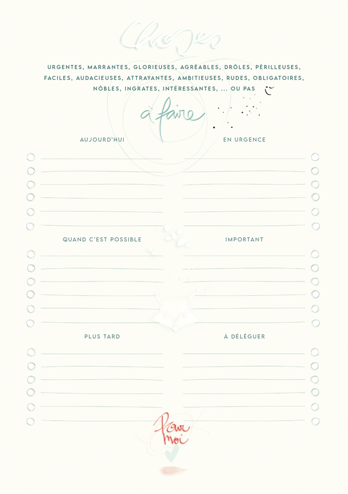 CAR 872 Bloc-note To do list Mon Amie Luce "N'aie pas peur "