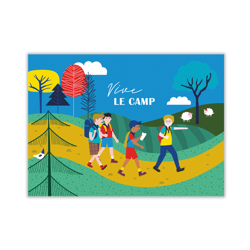 Pack camp "coffret de 10 cartes"