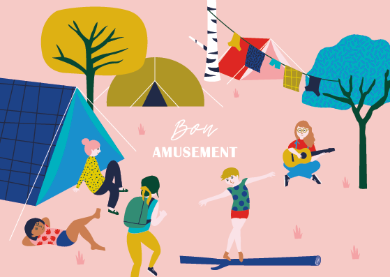 Pack camp "coffret de 10 cartes"