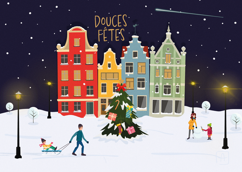 Pack Noël "coffret de 10 cartes"