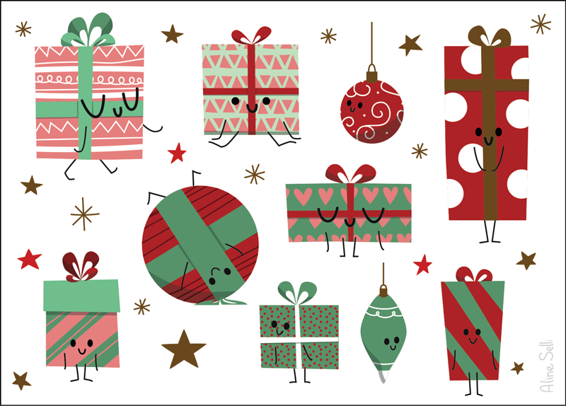 Pack Noël "coffret de 10 cartes"