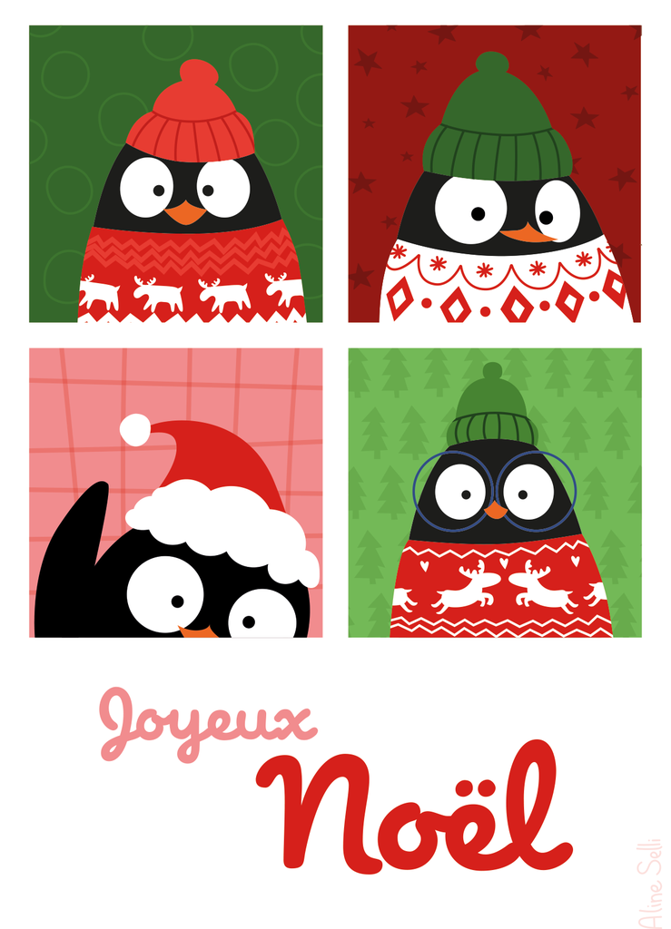 Pack Noël "coffret de 10 cartes"