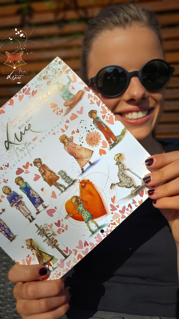 CAL 003 Calendrier anniversaire Mon Amie Luce