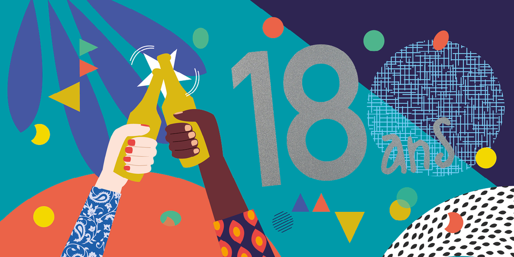 CD 857 - Carte d'anniversaire 18 ans