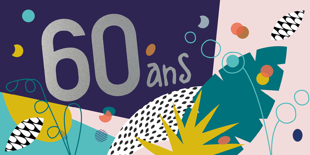 CD 862 - Carte d'anniversaire 60 ans