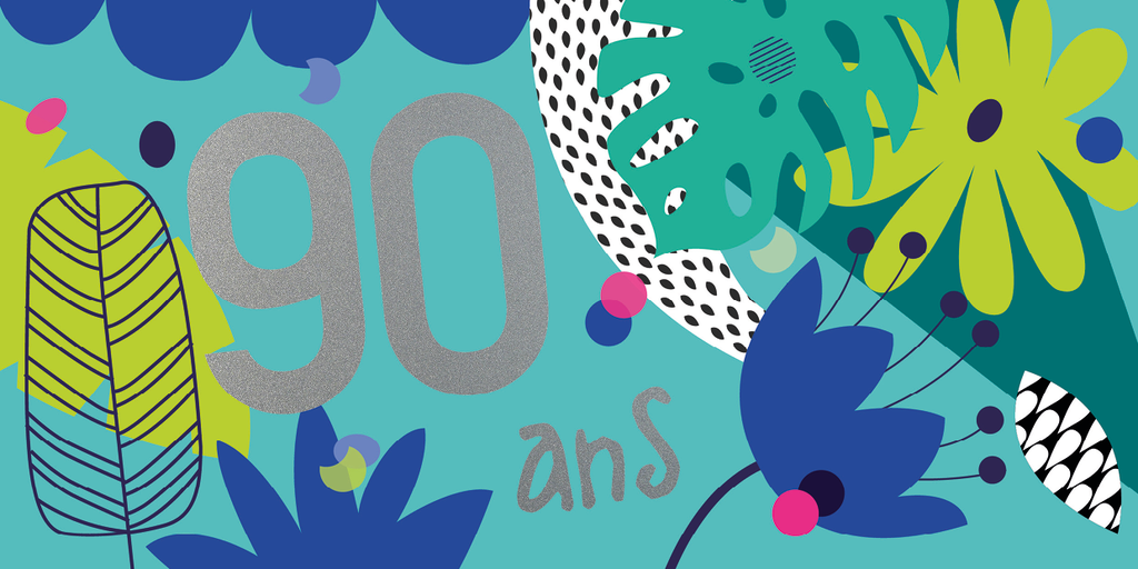 CD 865 - Carte d'anniversaire 90 ans