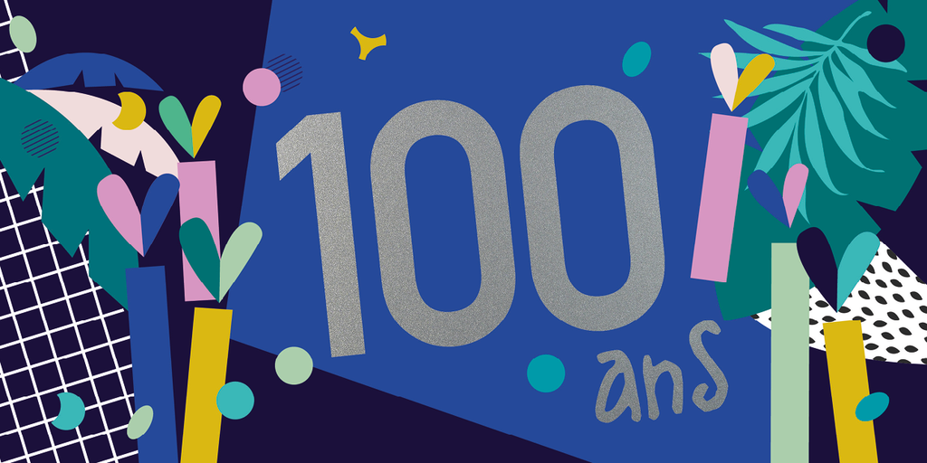 CD 866 - Carte d'anniversaire 100 ans