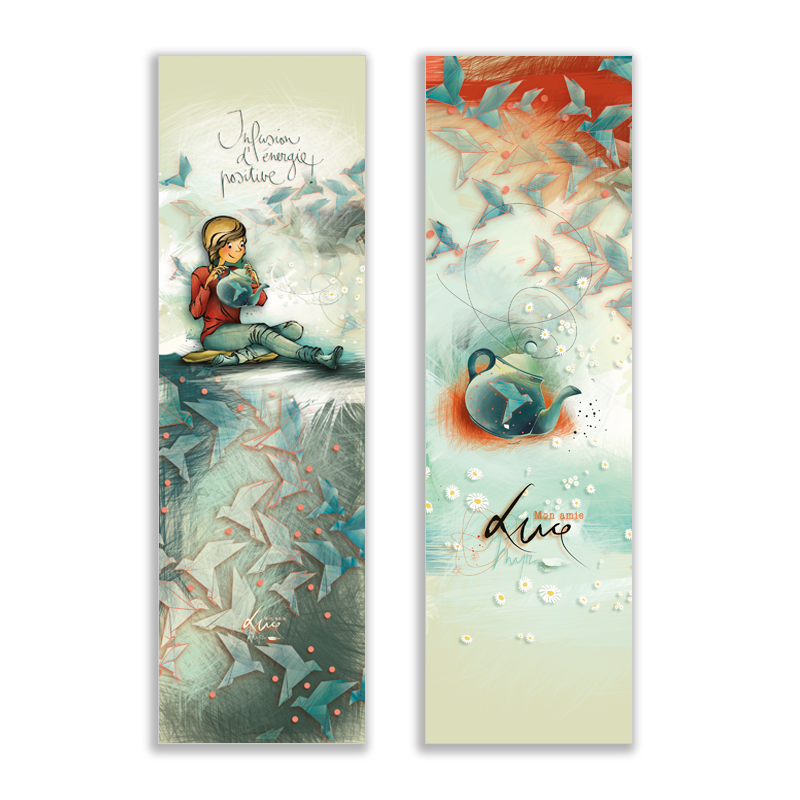 MP 014 - Marque page Mon Amie Luce "Infusion d'énergie positive"