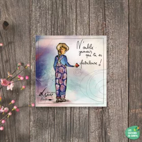 MC 541 - Carte cadeau "N'oublie jamais" Mon Amie Luce