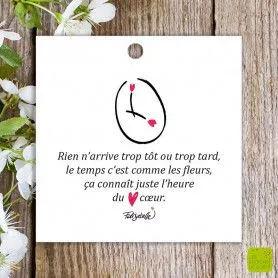 MC 681 - Carte cadeau "Rien n'arrive trop tôt"