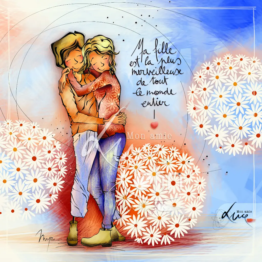 CS 1012 - Carte Mon Amie Luce "Ma fille est la plus merveilleuse"