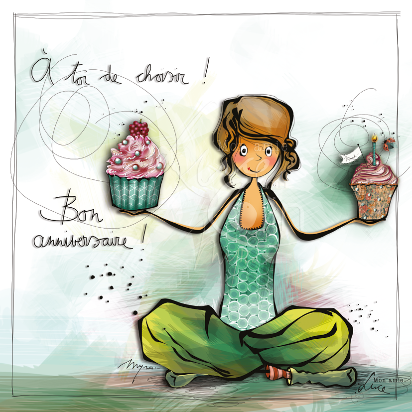 CS 707 - Carte Mon Amie Luce "A toi de choisir!"