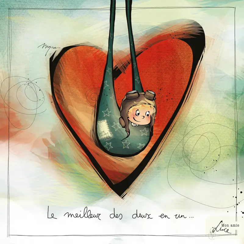 CS 762 - Carte Mon Amie Luce "Le meilleur des deux"