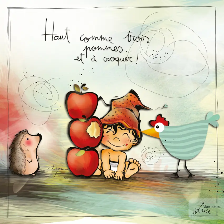 CS 763 - Carte Mon Amie Luce "Haut comme trois pommes"