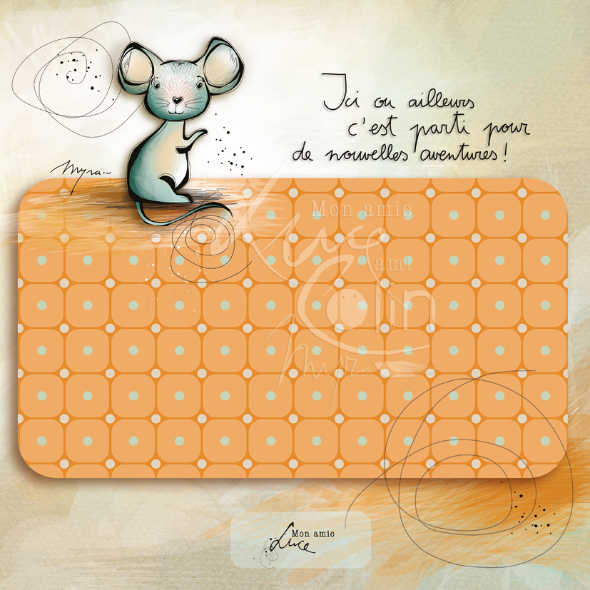 CS 780 - Carte de voeux Mon Amie Luce "De nouvelles aventures"