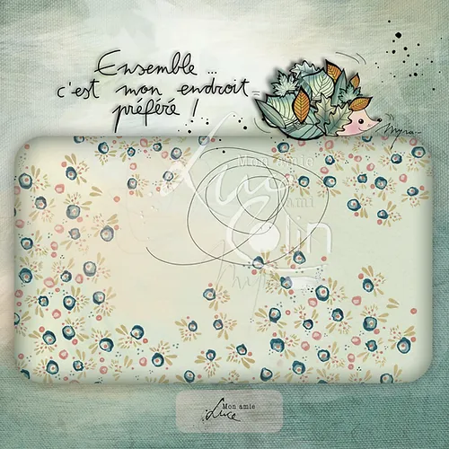 CS 784 - Carte de voeux Mon Amie Luce "Ensemble"