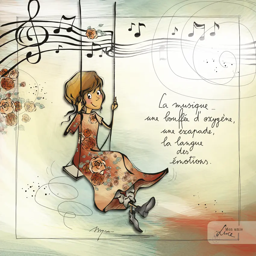 CS 884 - Carte Mon Amie Luce "La musique"