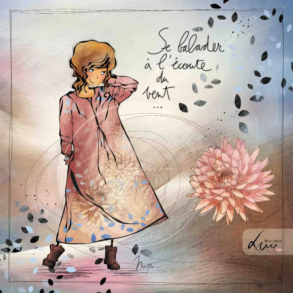 CS 976 - Carte Mon Amie Luce " Un souffle de bonheur"