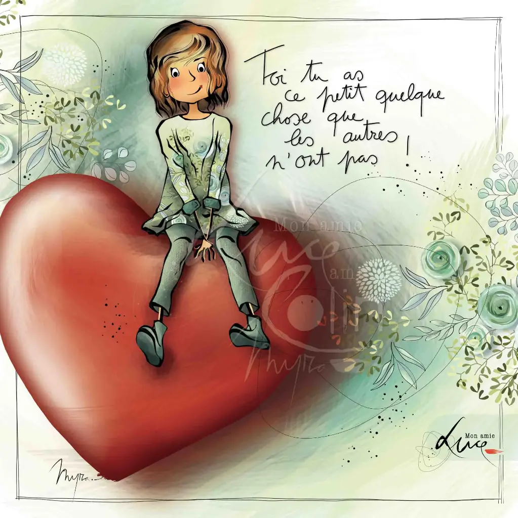 CS 997 - Carte Mon Amie Luce "Toi tu as ce petit quelque chose…"