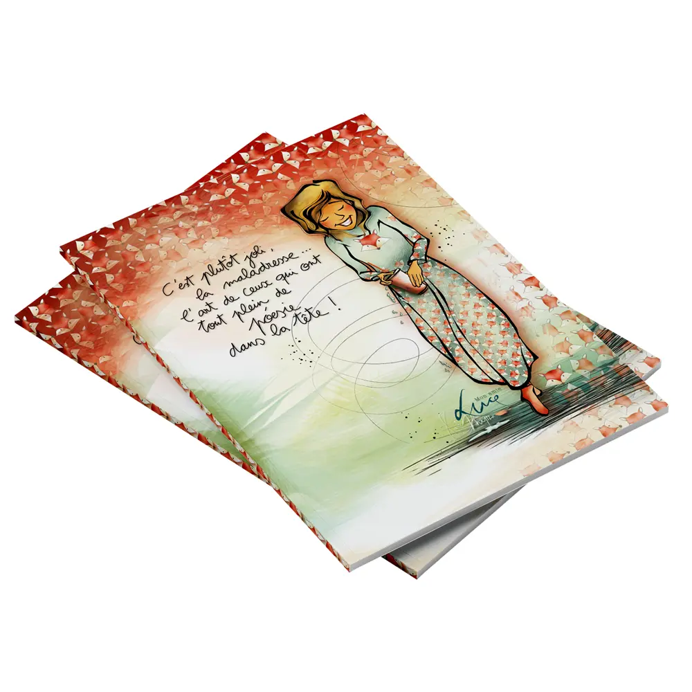 Carnet 10x15 Mon Amie Luce "C'est plutôt joli la maladresse"