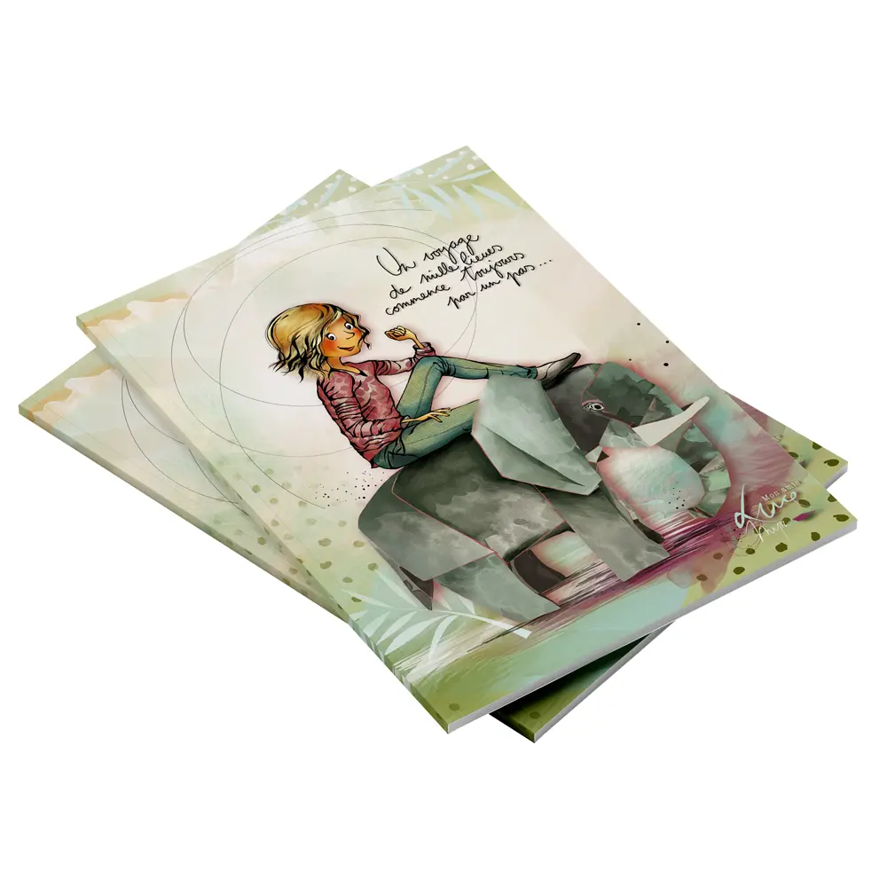 CAR 876 - Carnet A6 Mon Amie Luce "Un voyage de mille lieues"