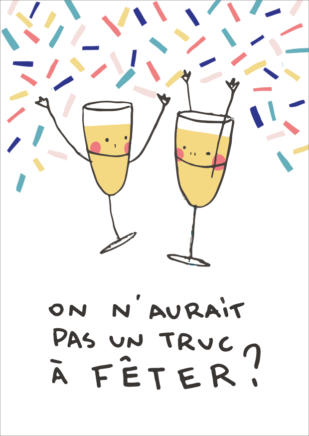 CS 1172 Emi Garoy carte simple On aurait pas un truc à fêter