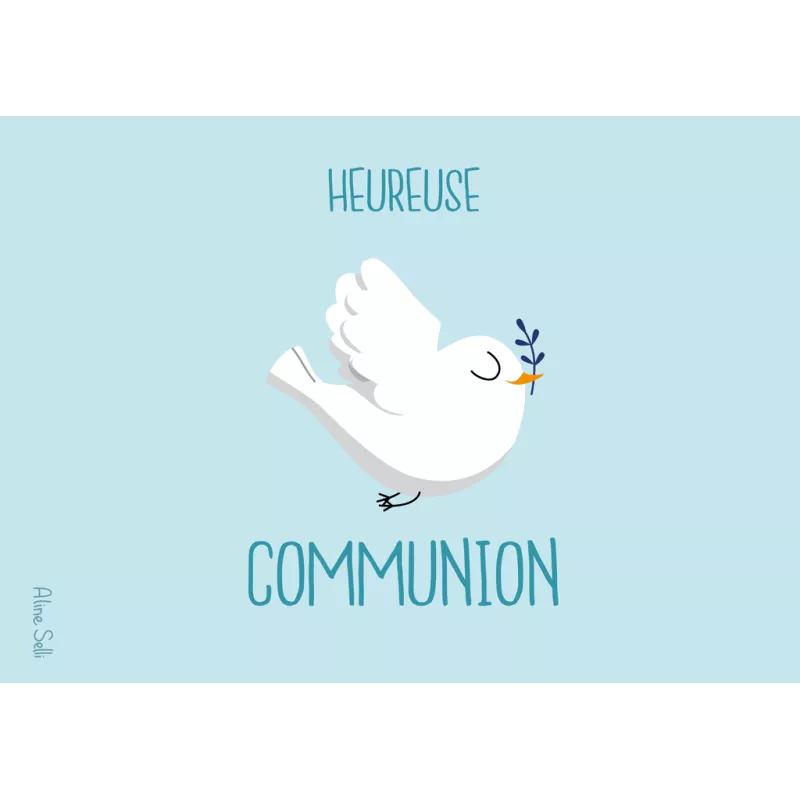 CS 1077 Aline Selli "heureuse communion" oiseau