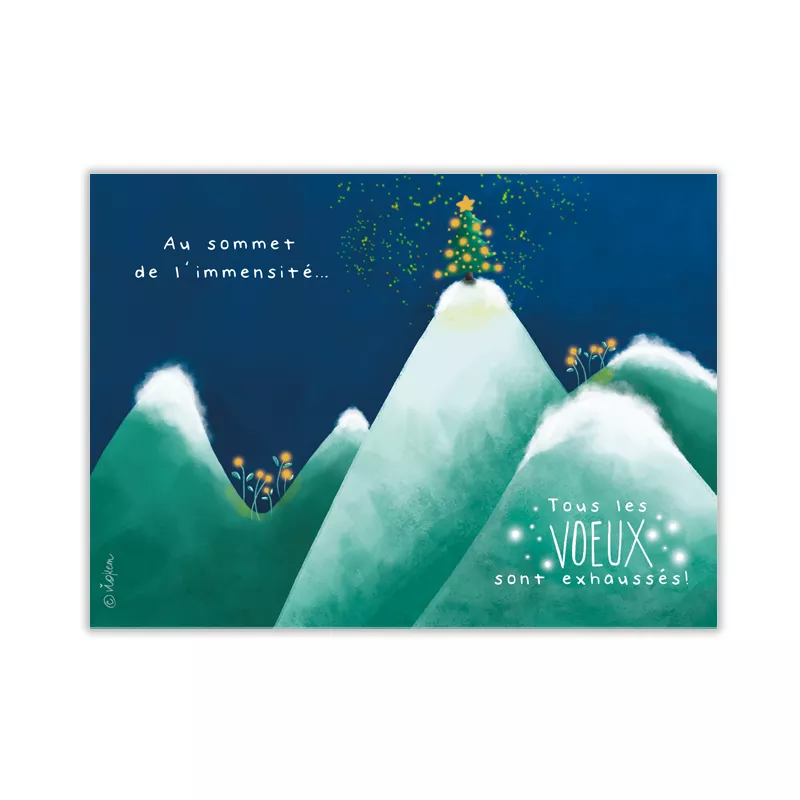 CS 1138 Valentine Iokem Carte de Noël  "Au sommet de l'immensité"