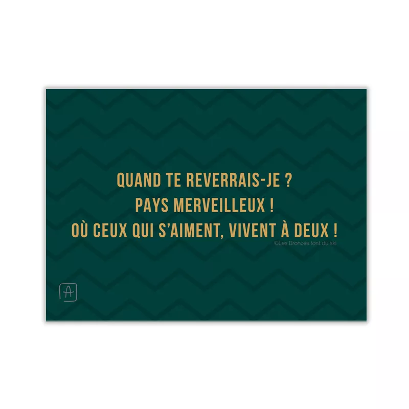Anthony Nurra Carte de Noël H Quand te reverrais-je