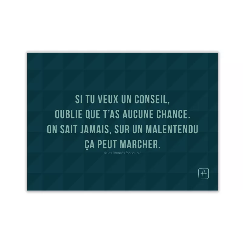 CS 1147 Anthony Nurra Carte de Noël "Si tu veux un conseil"