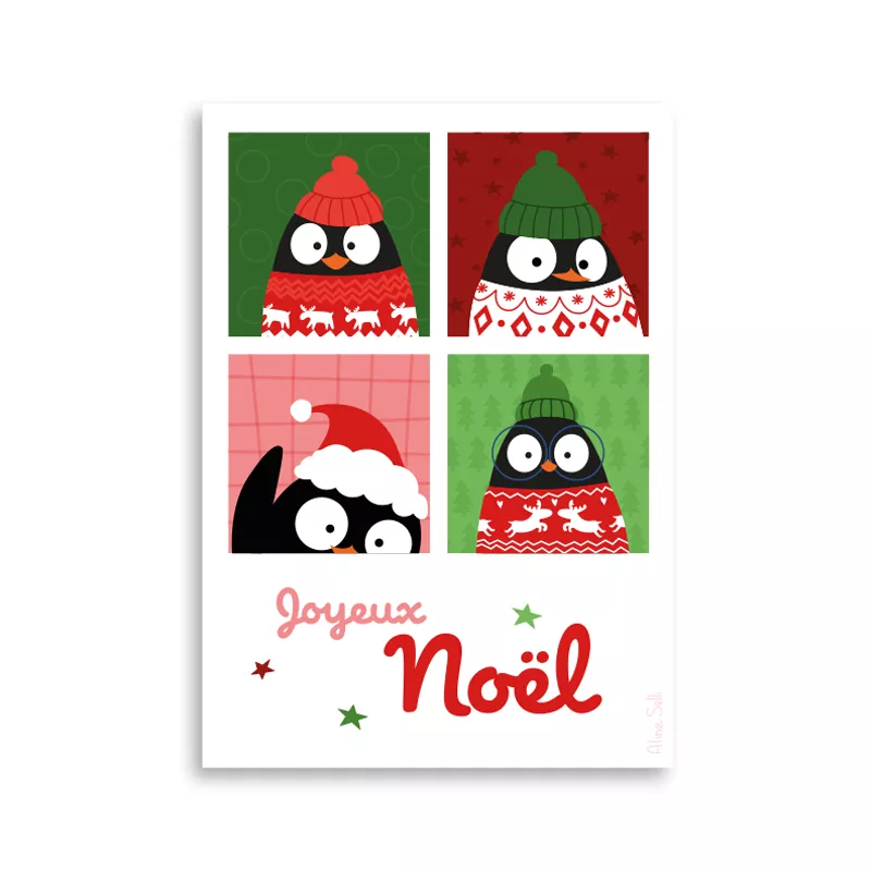 CS 1129 Aline Selli Carte de Noël  H Polaroïd