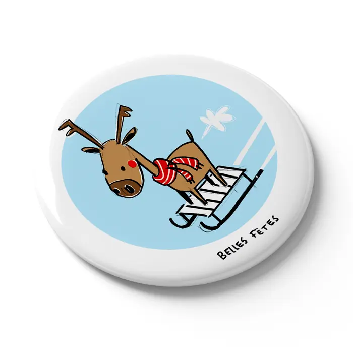 MGN 006 - Magnet "Rênne belles fêtes" Emi Garroy