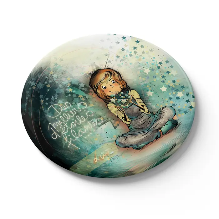 Mon Amie Luce magnet "Des milliers d'étoiles filantes"