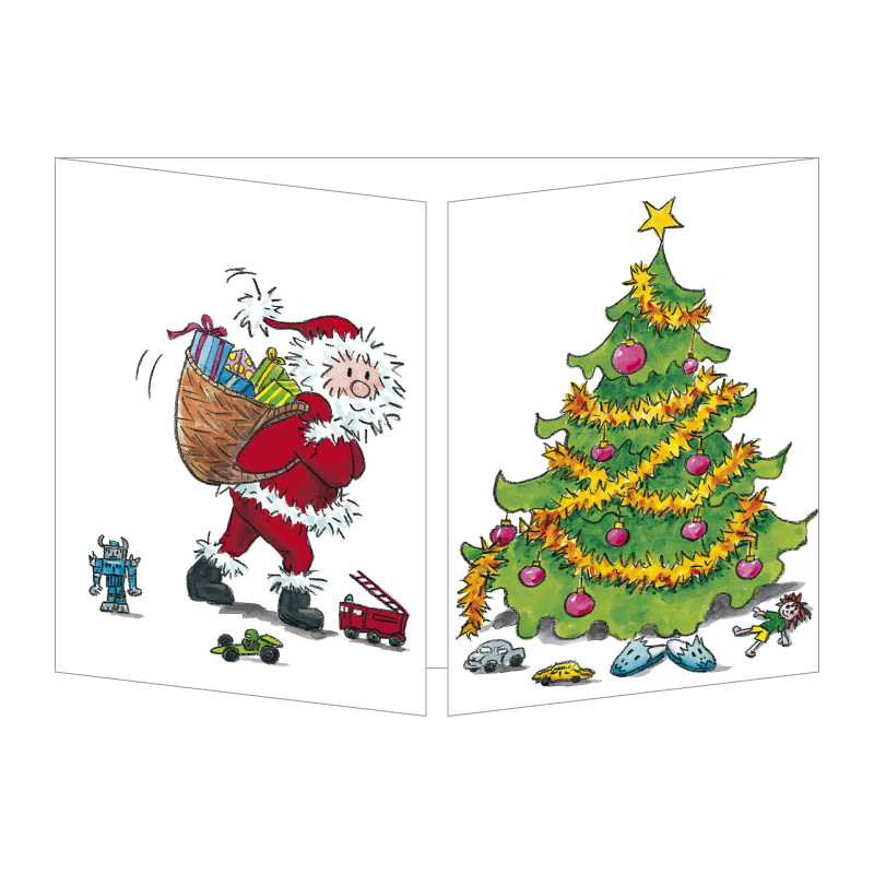 CT 114 Carte Cache-Cache "La glissade du Père Noël"