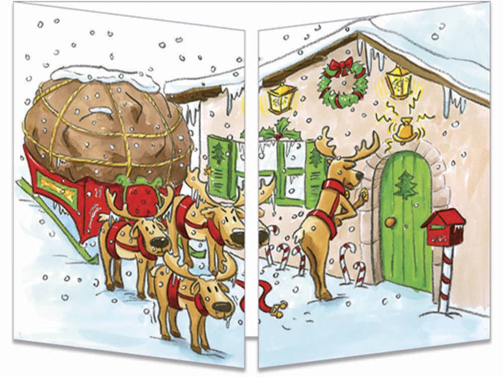 CT 137 Carte Cache-Cache "Le Père Noël dans le bain"