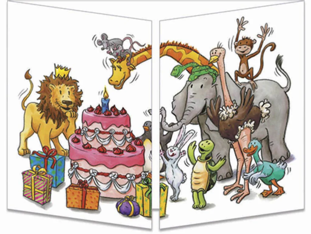 CT 094 Carte Cache-Cache "Plongeon dans le gateau"