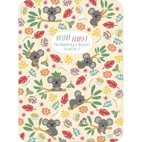Carte Lali  "Hello ! aloha !"