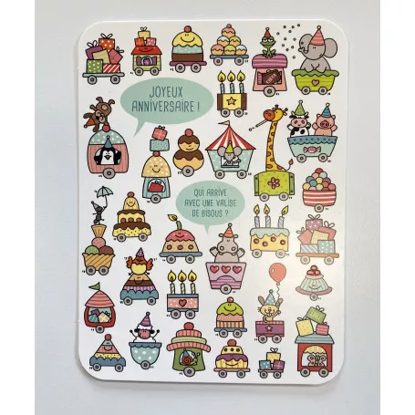 Carte Lali "Une valise de bisous"