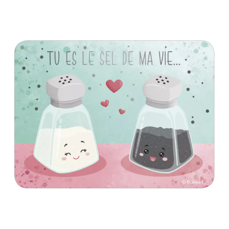 CA 270 Carte Les Pépites (10.7x14.5cm) Barbara Formosa "Le sel de ma vie"