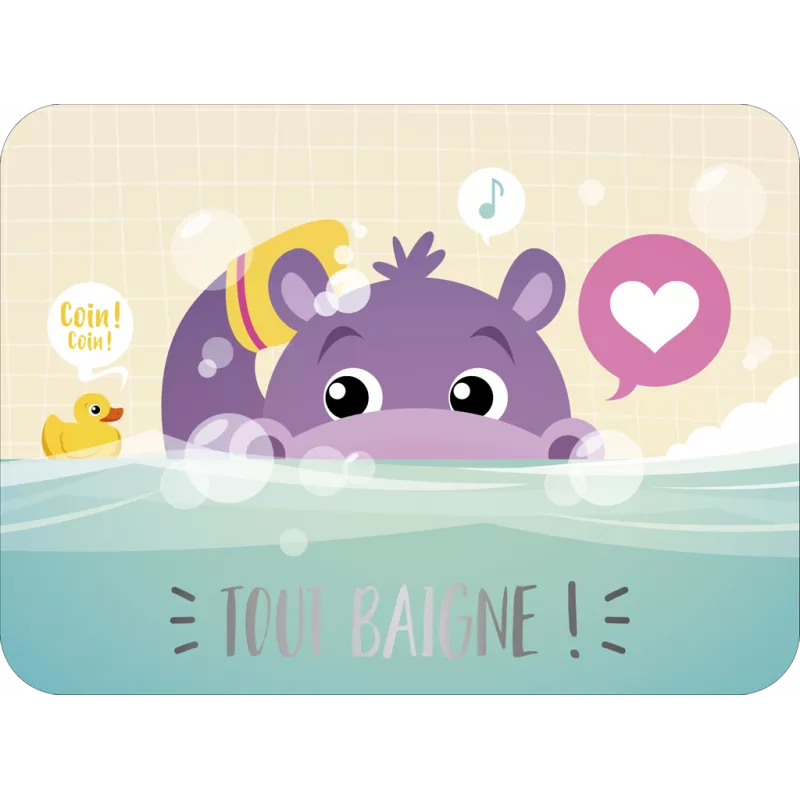 CA 229 Carte Les Pépites (11x14.5cm) Aurélie Houeix "Tout baigne"