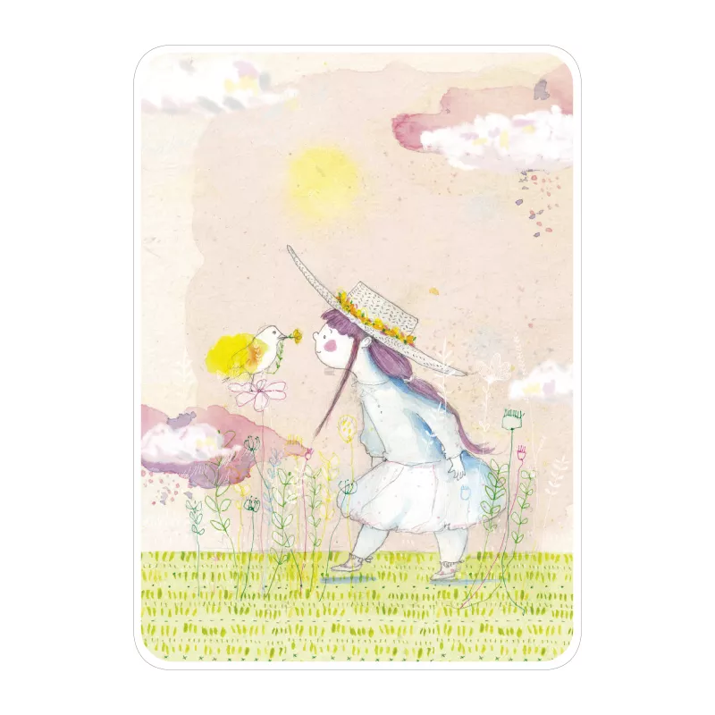 C 095 Carte Rendez-vous F. Quatraro "A flower for you"