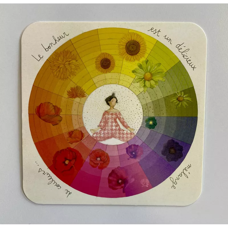 BA 319 Carte carrée 14x14 Anso "Le bonheur est une délicieux mélange…"