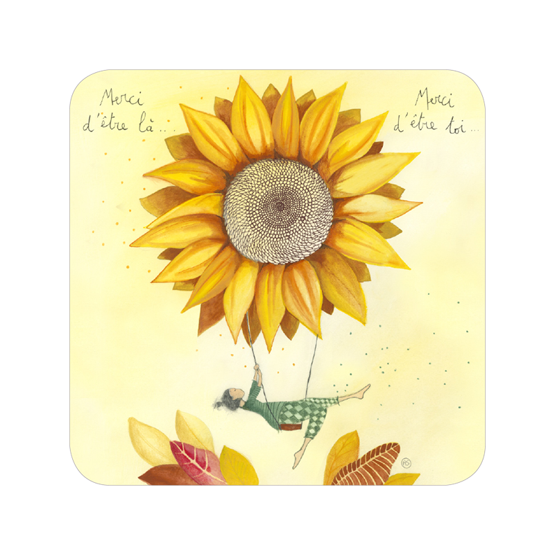 BA 317 Carte carrée 14x14 Anso "Merci d'être là…"