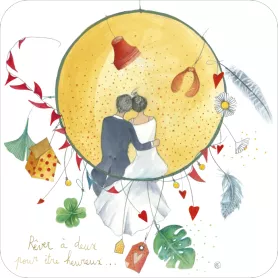 BA 311 Carte carrée 14x14 Anso "Rêver à deux"