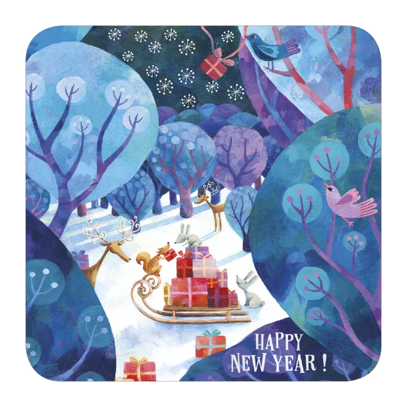  Carte carrée 14x14 A Blanz "Meilleurs vœux"