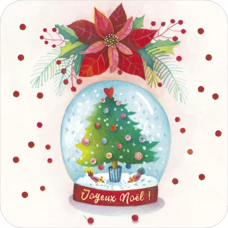  Carte carrée 14x14 Mila "Christmas star"