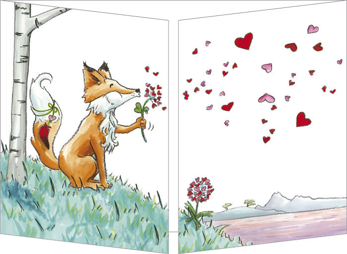 Carte Cache-Cache "Bisous"