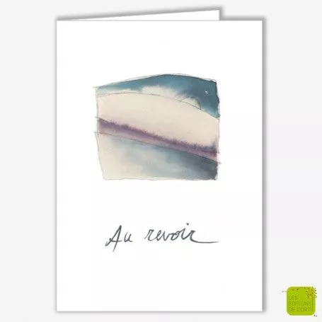 CD 117 - CARTE DE CONDOLÉANCES "AU REVOIR"